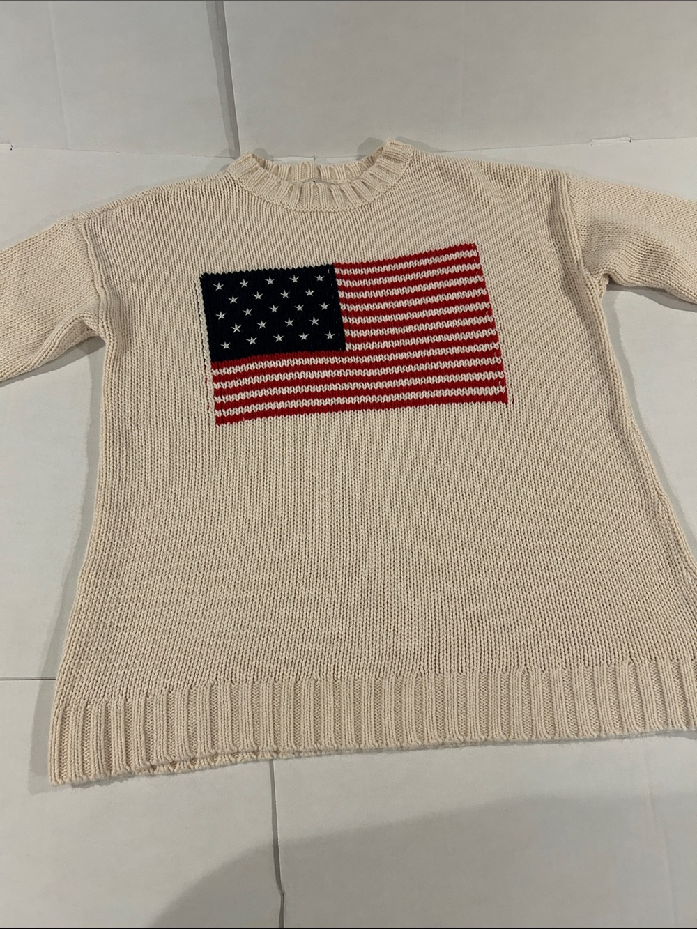 American flag sweater size small
